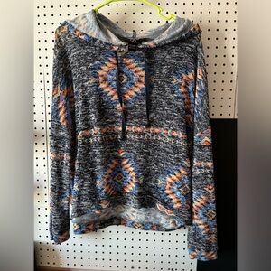 Aztec design Hooded shirt by Hooked up